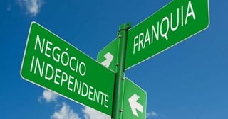 Placa indicando direção para franquia em post de como abrir uma franquia.